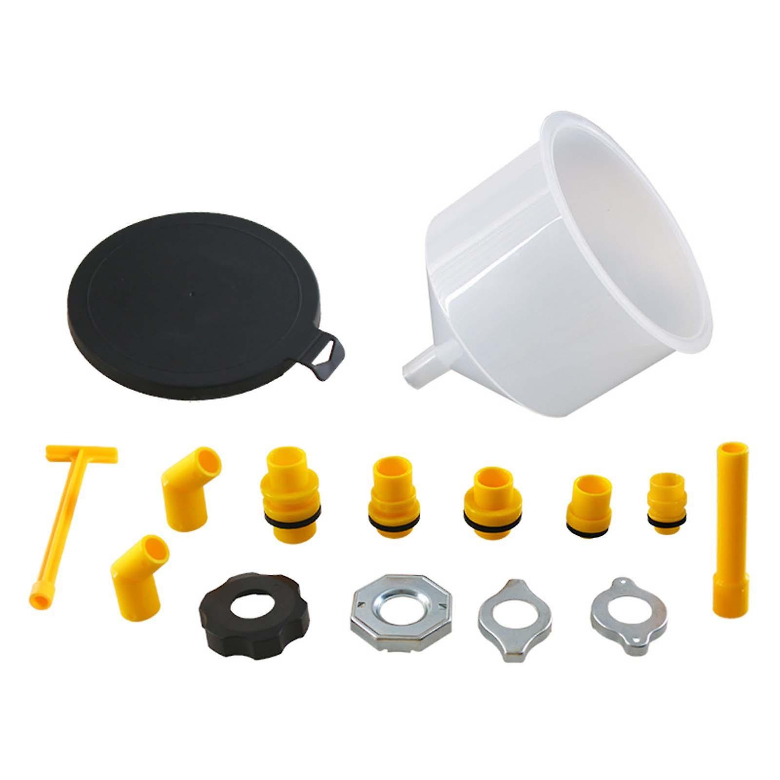 15Pcs Generic Not Spill Coolant Funnel Set Car Accessory Radiator Bleeder