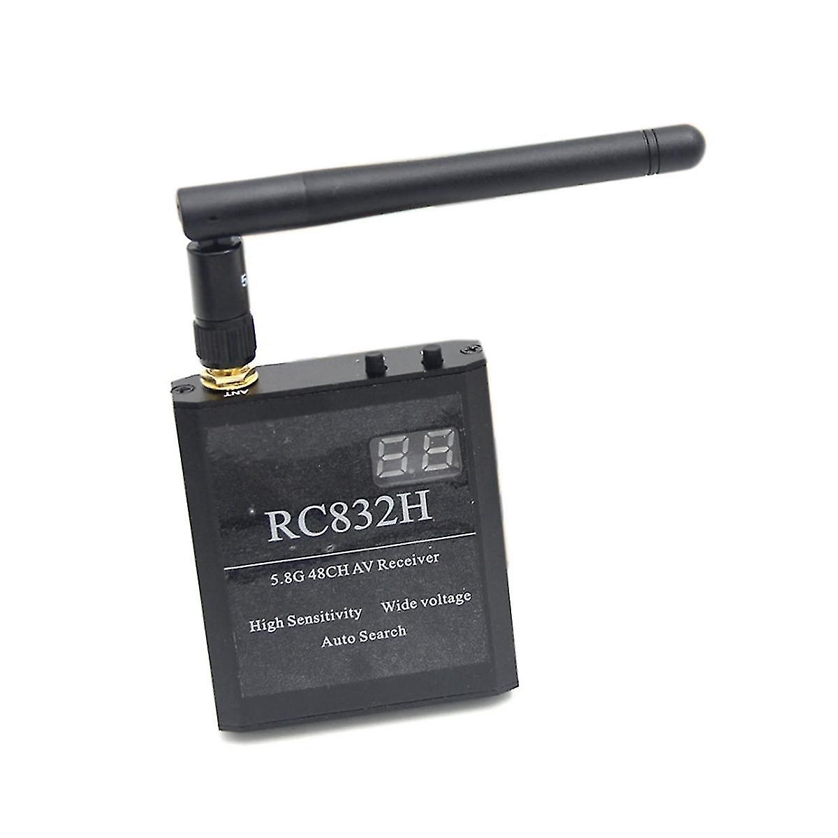 Rc832h 5.8g 48ch Video Receiver 12v Automatic Channel Search For Ts832 Ts5823 Ts5828 Rc Airplane He