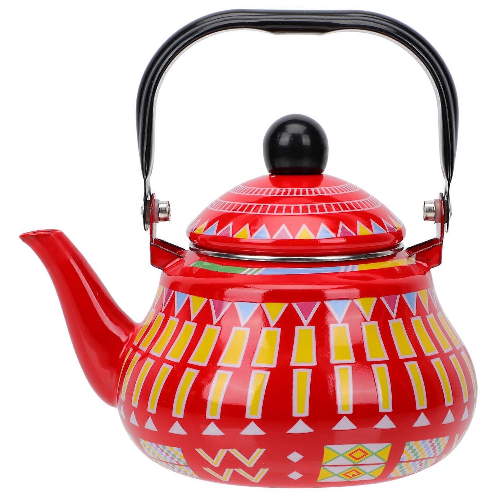 Household Enamel Kettle Decorative Enamel Teapot Water Boiling Kettle Teakettle