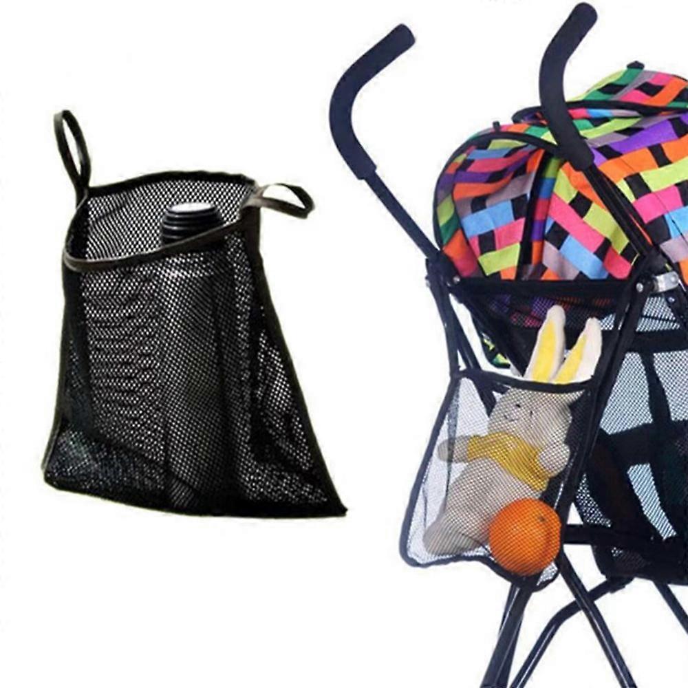2 Pack Portable Universal Multi Function Baby Stroller Hanging Bag, Accessory Mesh Organizer Net Bag , Food Storage Container Bag,Stroller Hanging Sto