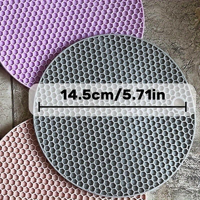 Placemat, Trivets For Hot Dishes, Silicone Trivet Mat Hot Pads For Kitchen Tabletop, Round Silicone Pot Holders Mat, Trivets For Hot Pots And Pans, Tr
