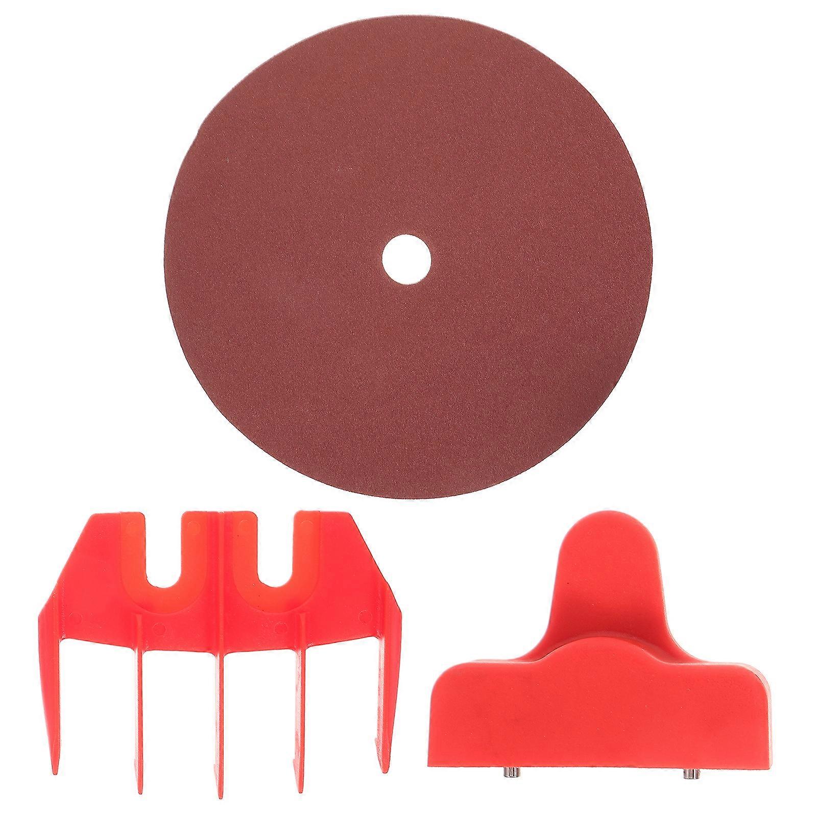 1 Set of Sheep Shear Guide Protective Shaver Guide with Sharpener Trimmer Guide with Sandpaper