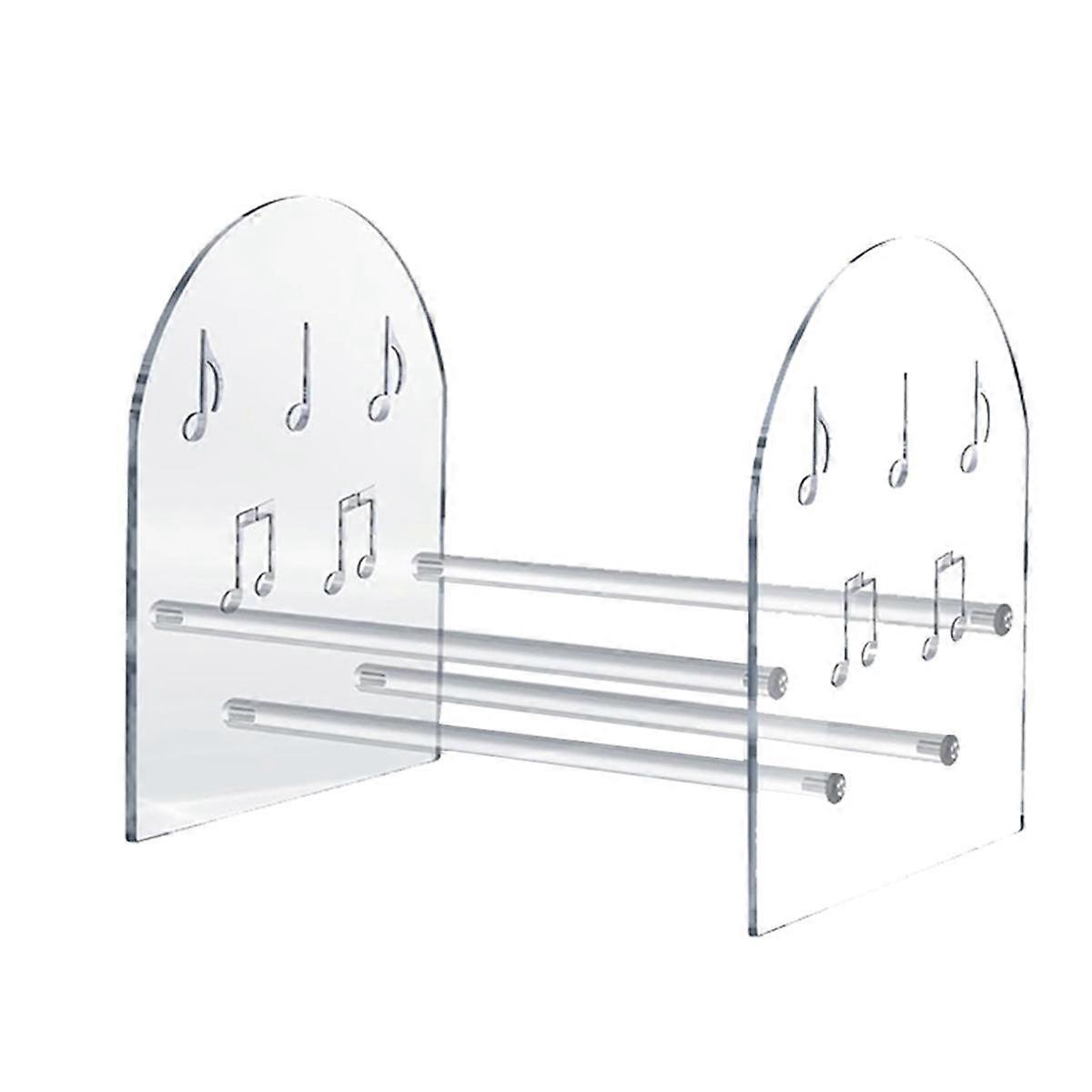 Vinyl Record Holder Desktop Books, Magazine Shelves Acrylic Display Shelf for CD Records Multi-Func