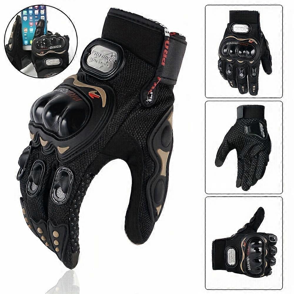 Suitable For Motorcycles, Mountain Bikes, Road Bikes, Off-road Motorcycles, Spring, Summer, Autumn, And Winter Unisex Finger Touch Screen Gloves For M