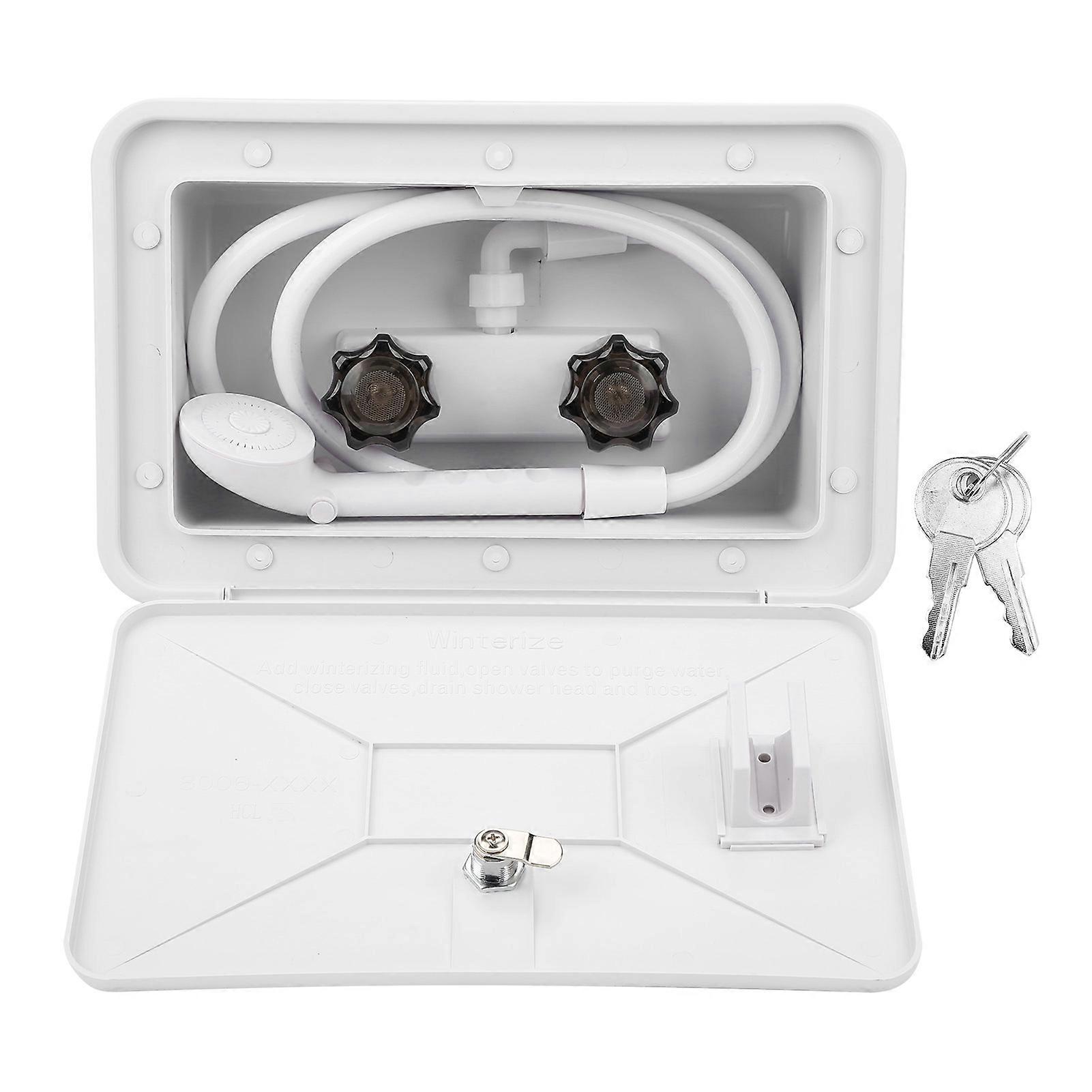 Utomhusdusch/Tvättställ med lås för båt/husbil