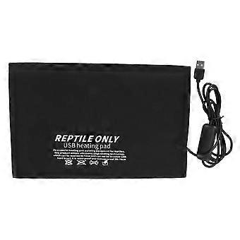 Tapis chauffant pour reptiles Tapis chauffant USB pour reptiles Coussin chauffant sous le réservoir avec contrôle de la température à trois niveaux (grand)