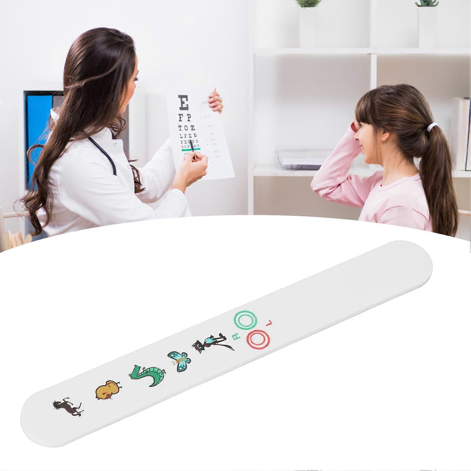 Produktbild von Fixation Stick Vision Tester – Kindgerechte Augentestkarte Mit Tieren, Matt, 5,83 X 0,71 Zoll, Für Schulen