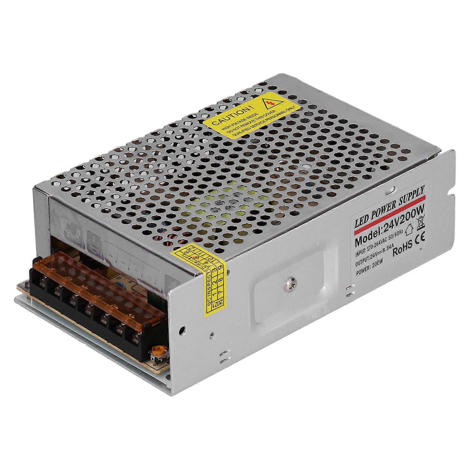 Yy20024 Switching Power Supply Driver Indoor Ac 170264 To Dc 24v 8.34a 200w For Security Monitoring