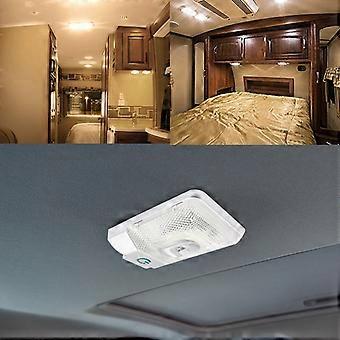 thumbnail image 2 of 12V LED RV Ceiling Dome Light - 48 LEDs, 10W, Aluminum - Interior Lighting For Camper, Trailer, Boat 2 of 5
