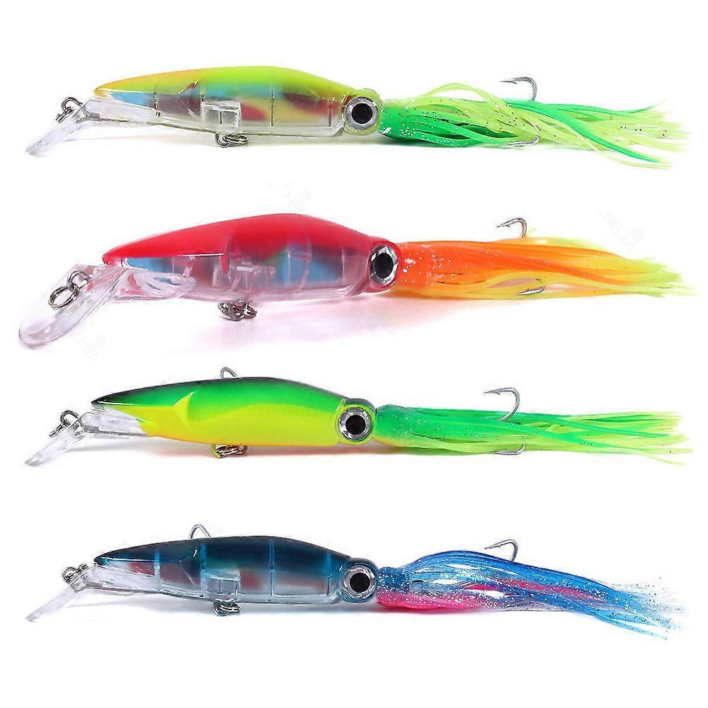 Großes Simulations-Tintenfischangelköder-Köder-Kit, durch robuste Stabilität und verlockend