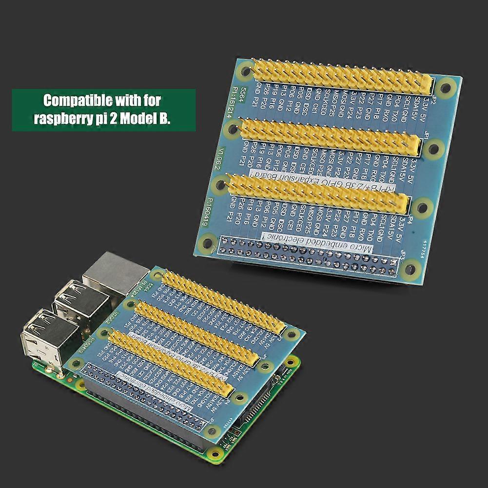 GPIO-Erweiterungskarte, 1- bis 3-Port-Erweiterung, 40-poliges Kartenmodul, GPIO-Adapter für Raspberry PI 2
