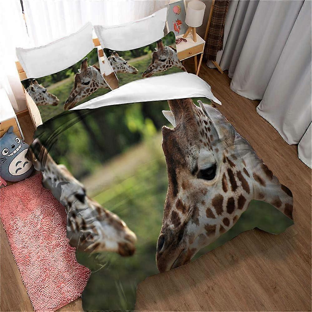 Zielone wzory Poszwa na kołdrę i poszewka na poduszkę Zestaw pościeli Poszwa na kołdrę Pościel z nadrukiem cyfrowym Łóżko dzienne