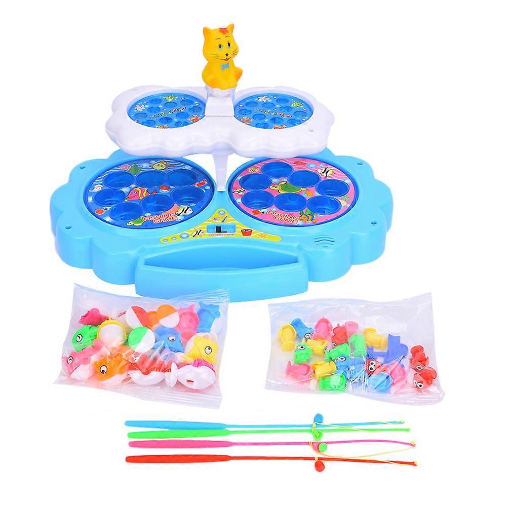 Electric Fishing Platform Rotating Multi-Purpose Fish Pond Parent-Child Interaction Toys