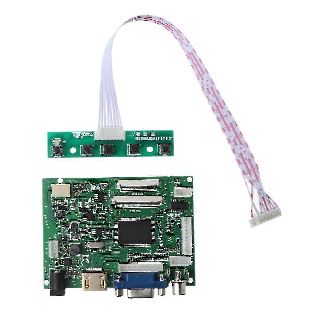 1set HDMI-kompatibles Vga 2av 40/50 Pins Audio PC Controller Board Modul für Raspberry Pi 3 Ej101IA-01G 8 Bit Ips LCD