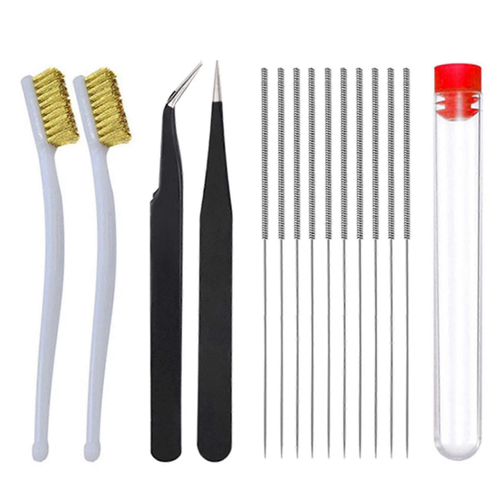 3d Printer Nozzle Cleaning Kit, Brush And 0.35mm Cleaning Needle Set