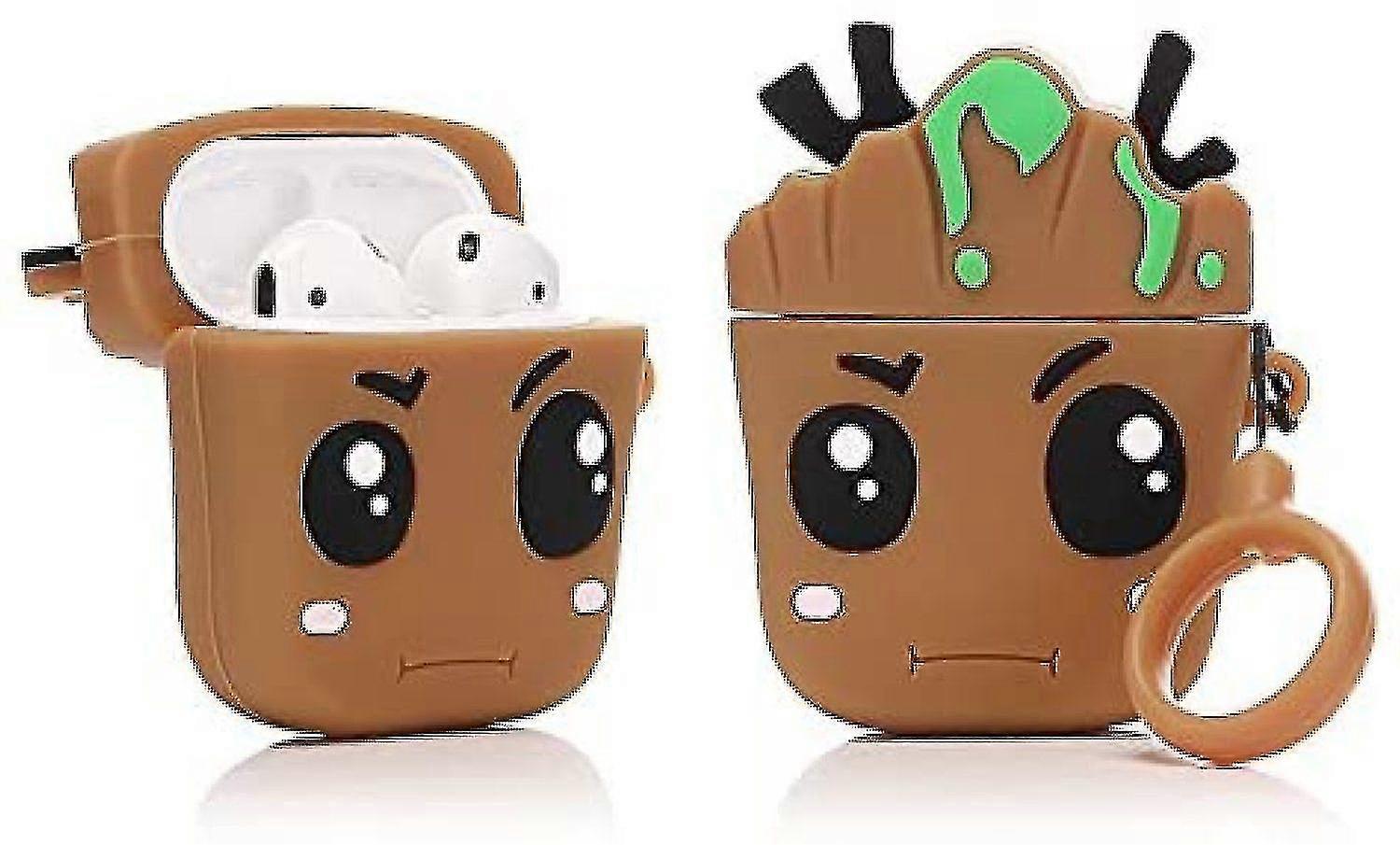 Shockproof Protective Silicone Case For Your Apple Airpods 1 And 2- Groot 1pc