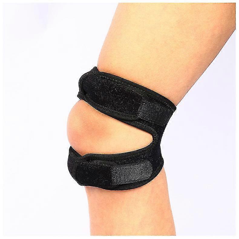 Patellar Tendon Support Strap 2 Pack, Knee Pain Relief And Patella Tendon Strap,two-way Compression Knee Supports (black)