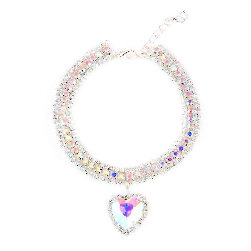 القط كريستال قلادة تقليد لؤلؤة حجر الراين المعلقات لؤلؤة قلادة الكلب طوق للقطط الكلاب الحيوانات الأليفة كولير طوق غاتو