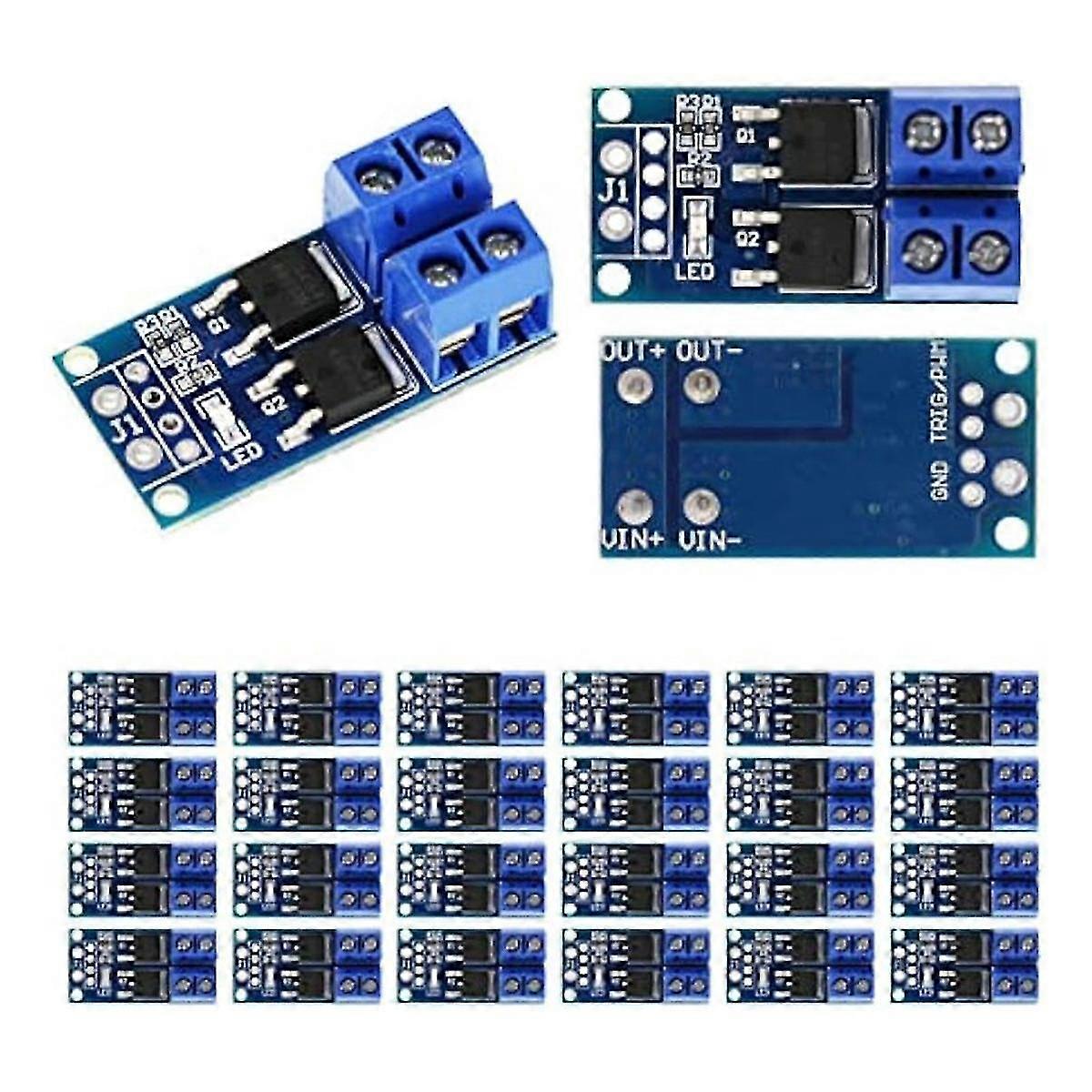 30pcs Mos Transistor Driving Module Trigger Switch Dc5v-36v 15a(max 30a) Pwm Adjustment Electronic Switch Control Board