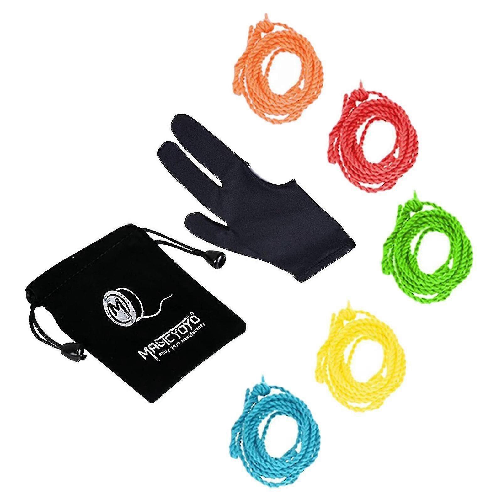 Professional 5 Pcs Yoyo Strings (color Random), Yoyo Glove, Yoyo Bag