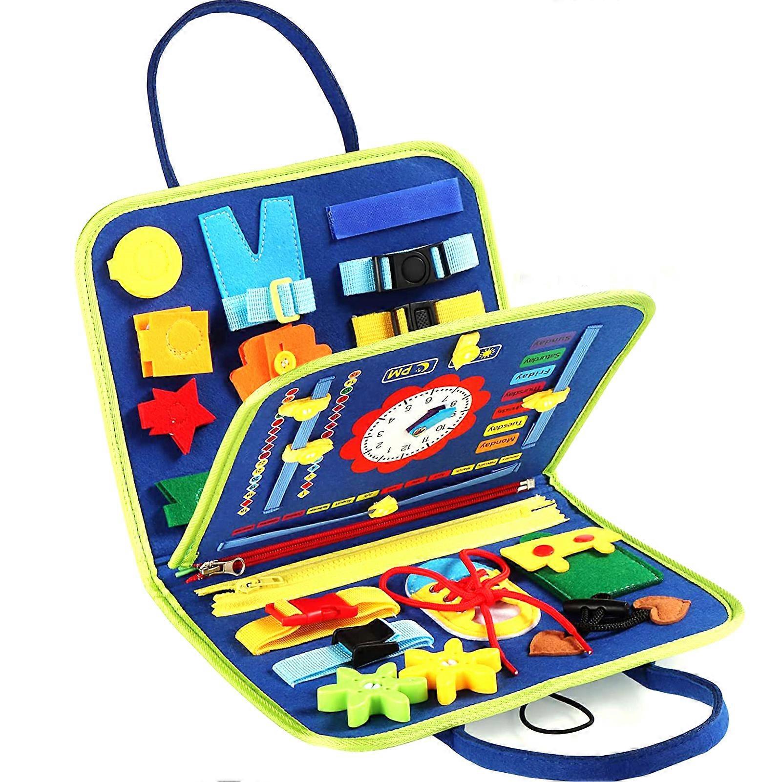 Busys Board Sensory Learning Toys for Kid Puzzle Fabric Cognitive Playthings Gift for Children's Day