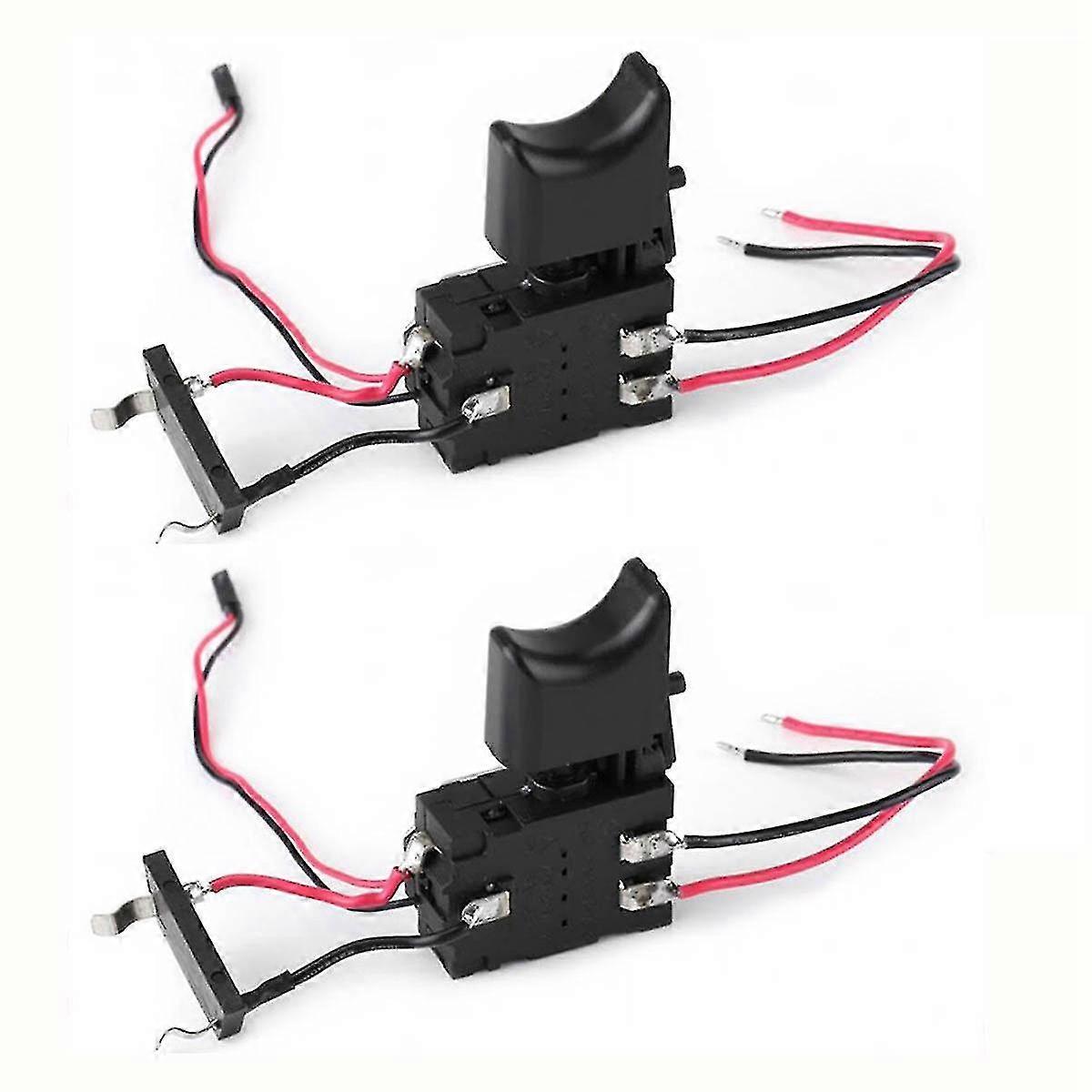 2pcs Electric Drill Control Switch Dc 7.2 V-24 V 16a Cordless Drill Trigger Switch Speed Control Bu