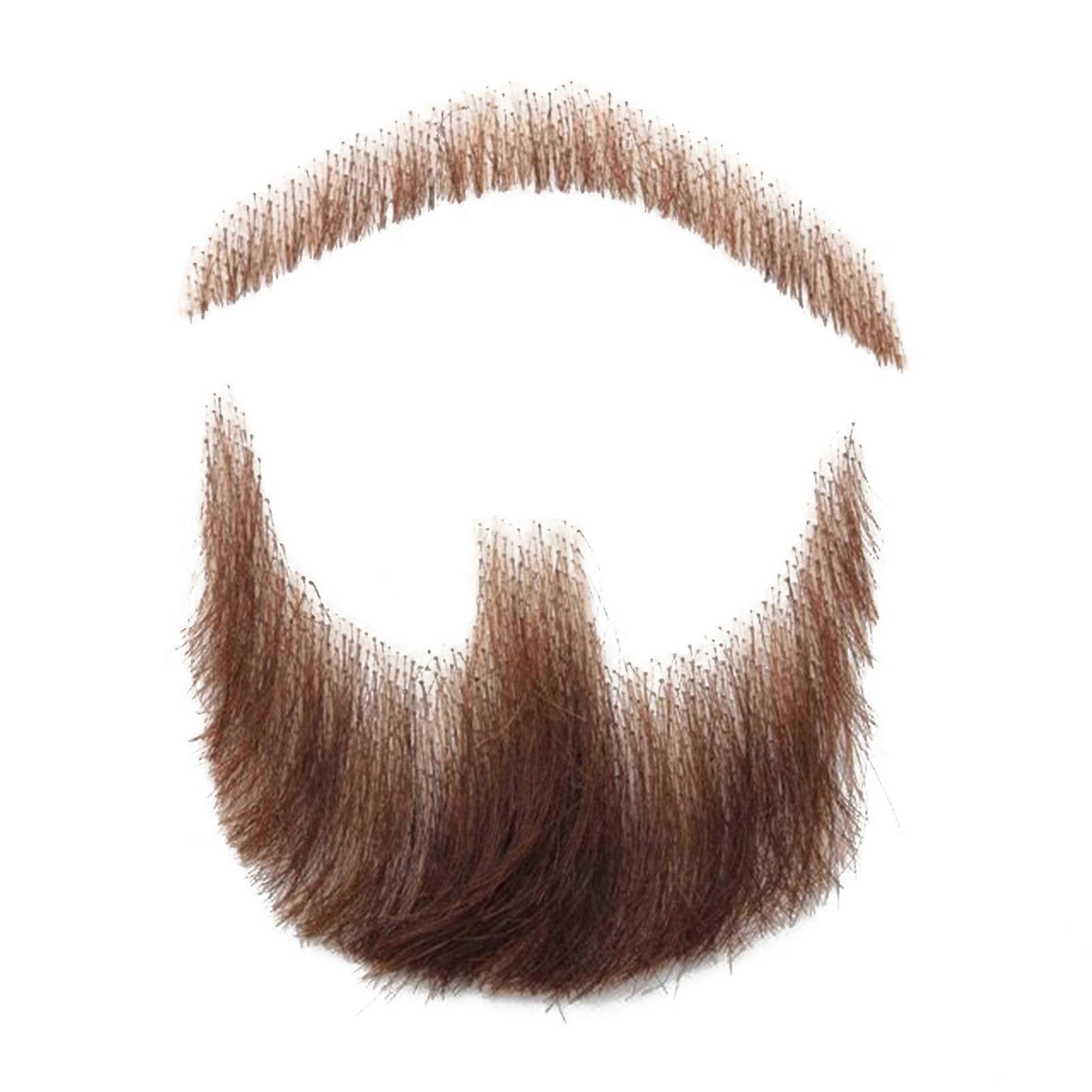 Male Simulated False Beard Prop Lightweight Easy to Stick Beards for Film Makeup Workers Engaged