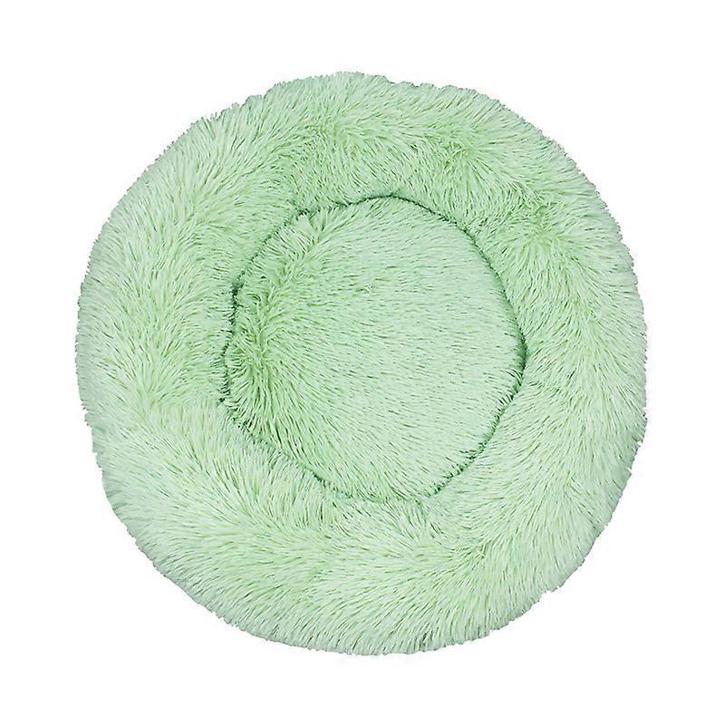 Cat litter kennel plush round dog bed warm pad pet litter supply 40cm