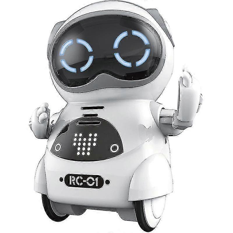 Mini rc lommerobot med interaktiv dialogsamtale, stemmegenkendelse, chatoptagelse, singin