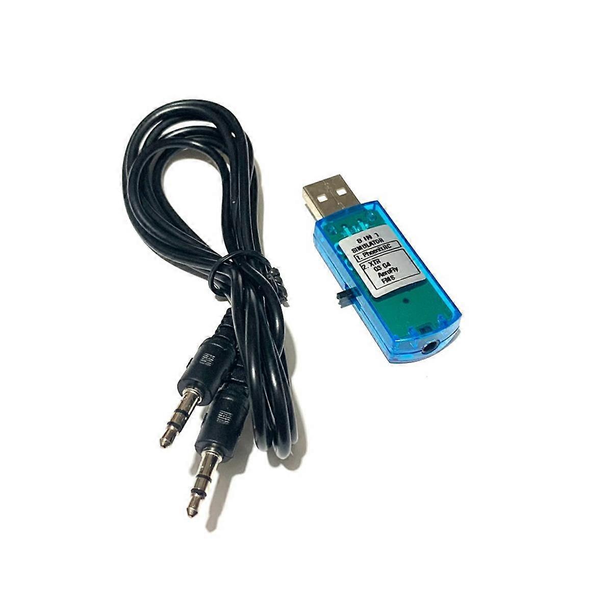 8 in 1 USB Flight Simulator Computer Flight Simulator for XTR5 FMS G4 FPV Airplane Helicopter Contr