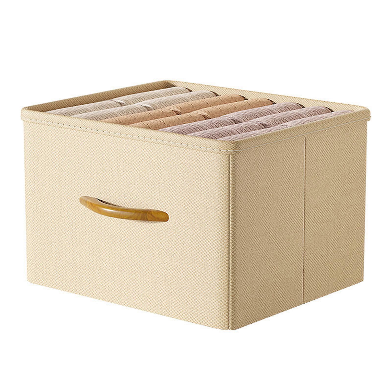 Foldable Clothes Organize Box Sturdy Organizing Fabric Box for Shelves Nursery Home Office