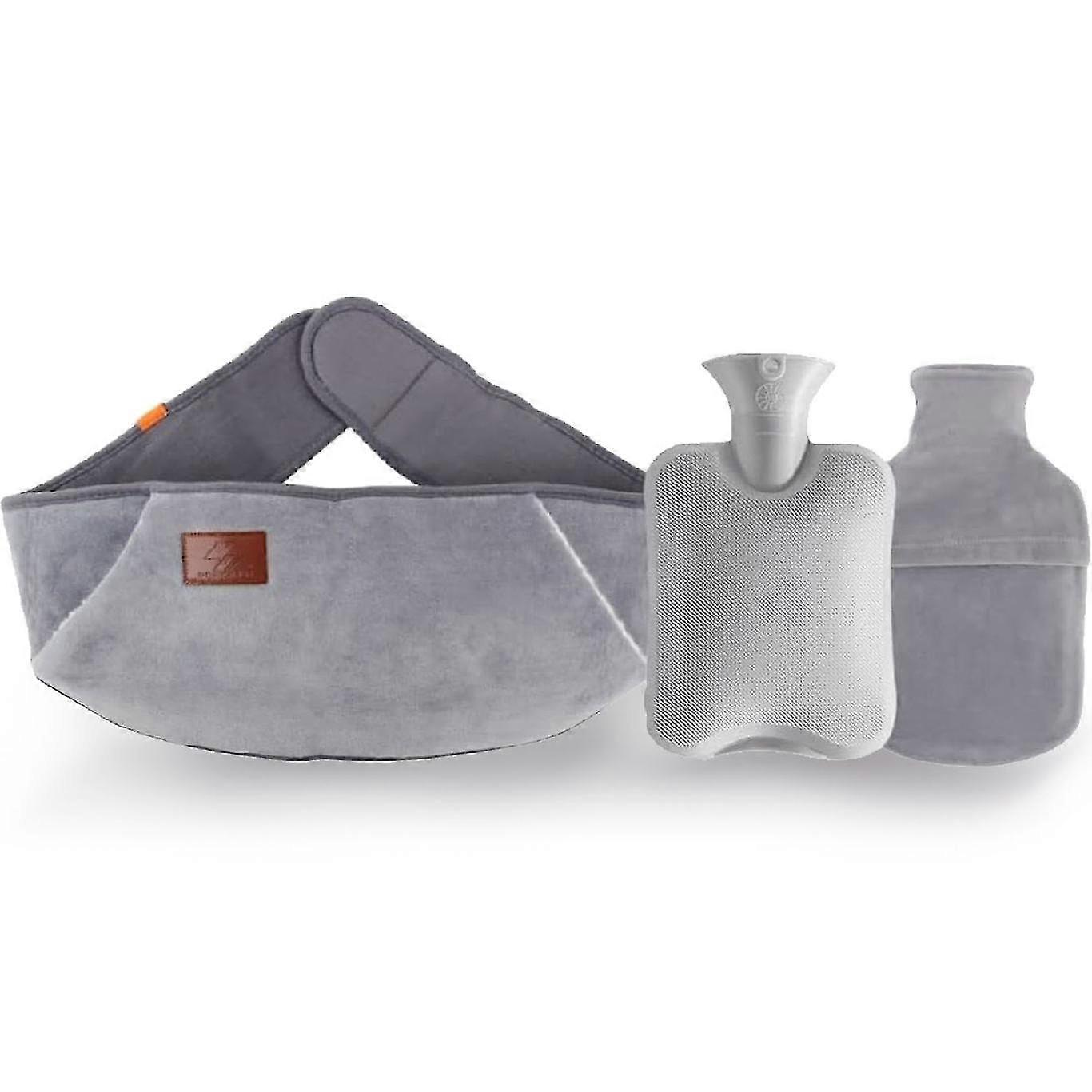 Ensemble de trois chauffe-taille remplis d'eau avec chauffe-mains chauds
