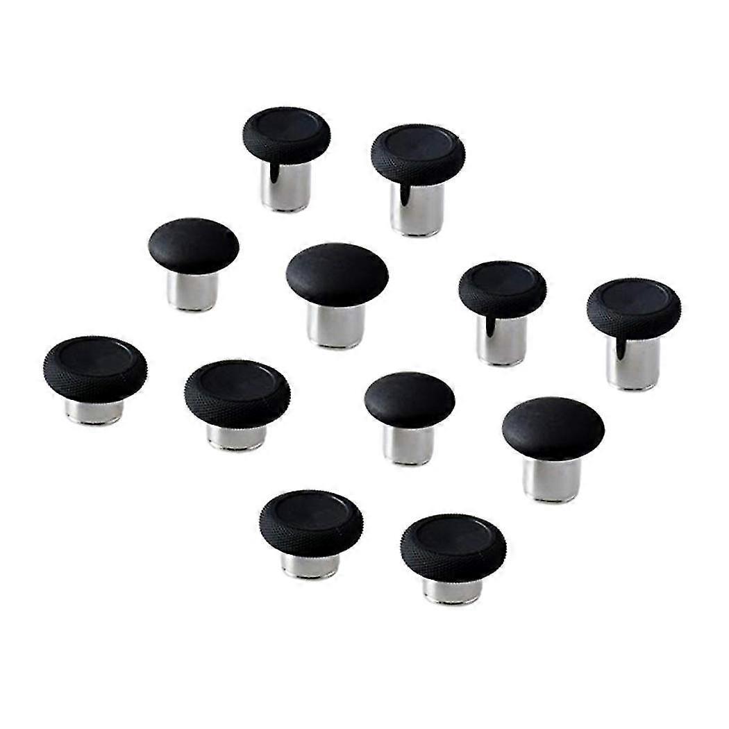 2x 6 In 1 Swap Thumbstick Grips Replacement Parts For One Elite Controller - Black
