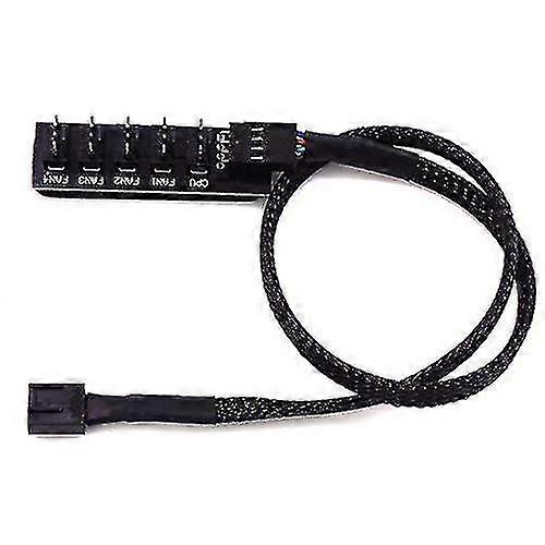 4-pin Pwm Fan Power Supply Cable 1 To 5 Splitter 5 Way Pc Case