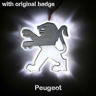 AIMXGBPS Emblème Logo Crest Signe Hayon pour Peugeot 207 307 107 407 507 508 408 308 206 406 1008 5008 3008 Voiture Pare-Chocs Avant Arrière Coffre Emblème Autocollant,Normal-C