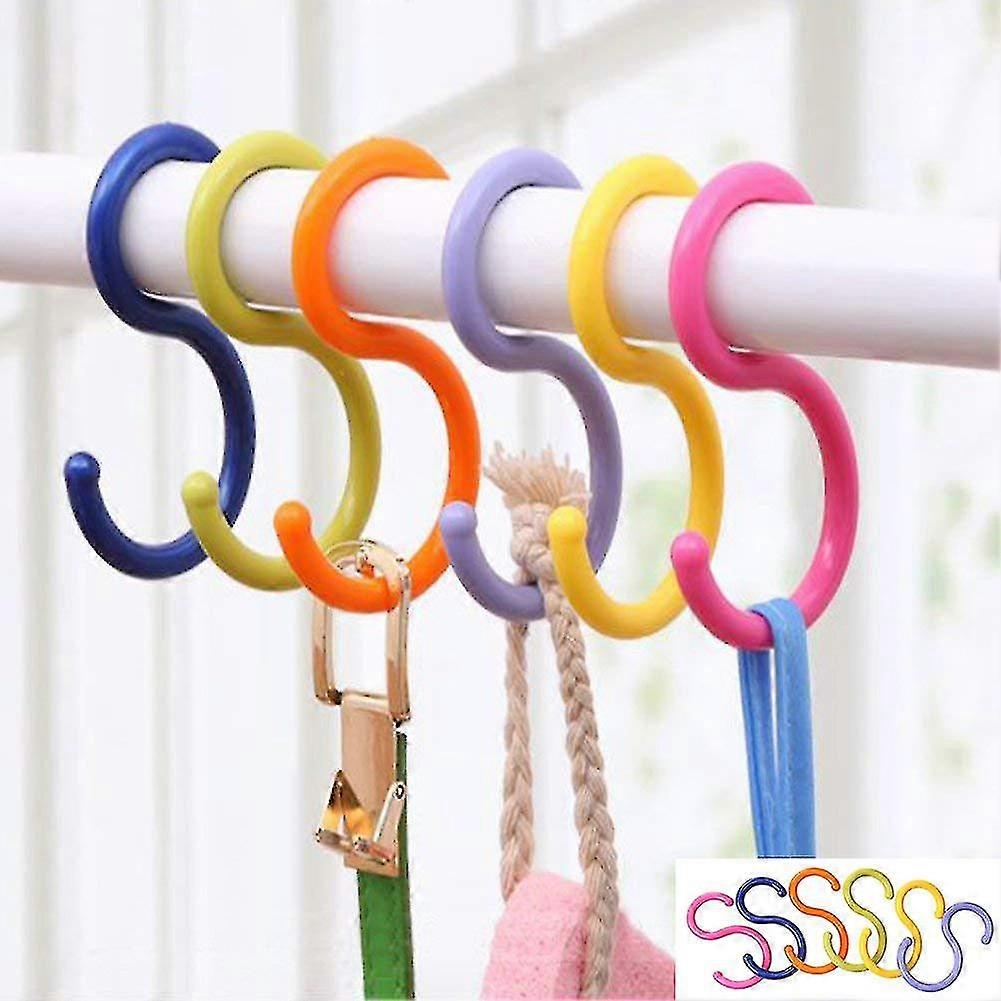 Multi Purpose Plastic S Shaped Hook Pack Of 12