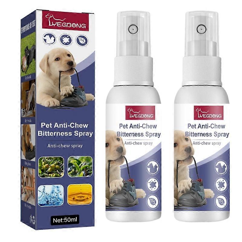 2Pcs Pet Bitter Anti-Chew Spray 50ml-Pet Training