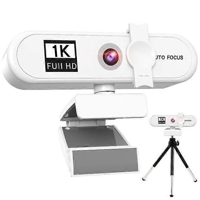 JWL-1080P /2K/4K Webcam USB auto focus camera Built-in microphone with stand white For Computer notebook