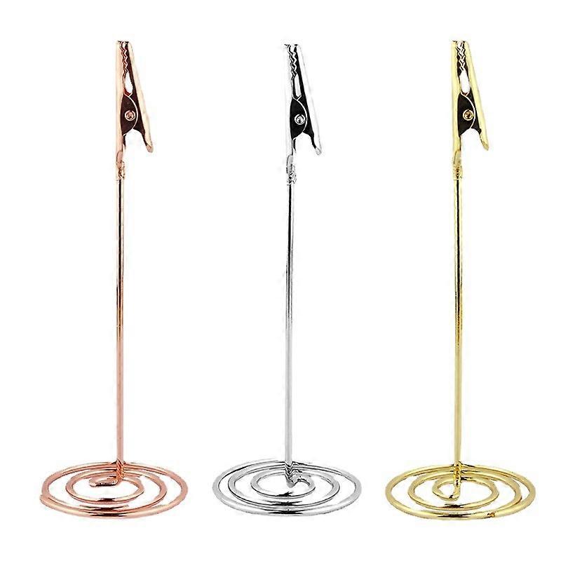 12pcs Table Number Holder Name Place Card Holder Memo Clip Holder Stand Note Holder
