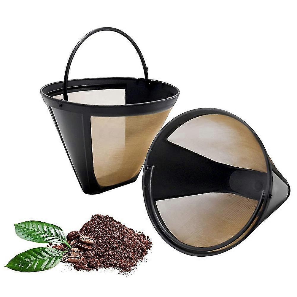 Reusable Coffee Filter For Ninja Dual Brew Pro Coffee Maker, 2 Pack Permanent Replacement Coffee Ma