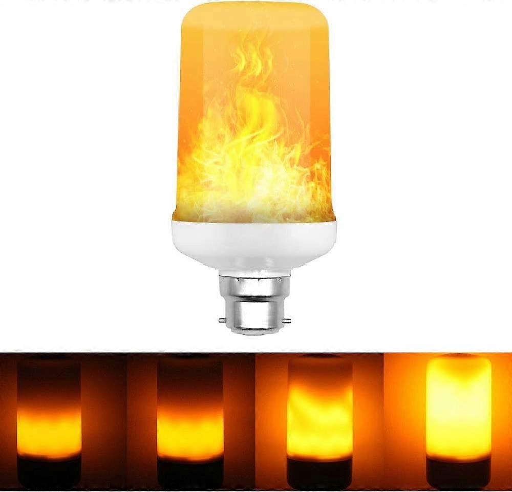 ANDUCKUK لهب لمبة ضوء تأثير اللهب 9W B22 الرقص النار LED لمبة ضوء فون في الأماكن المغلقة في الهواء الطلق حزب (حزمة من 2)
