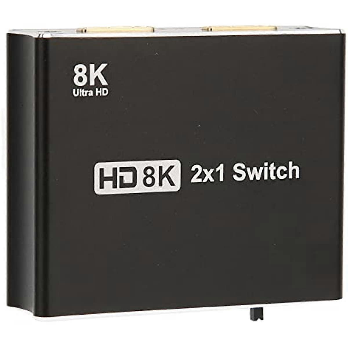 HD Multimedia Interface Switch  8K @ 60Hz Video Splitter Plug and Play Small for Laptop Game Consoles