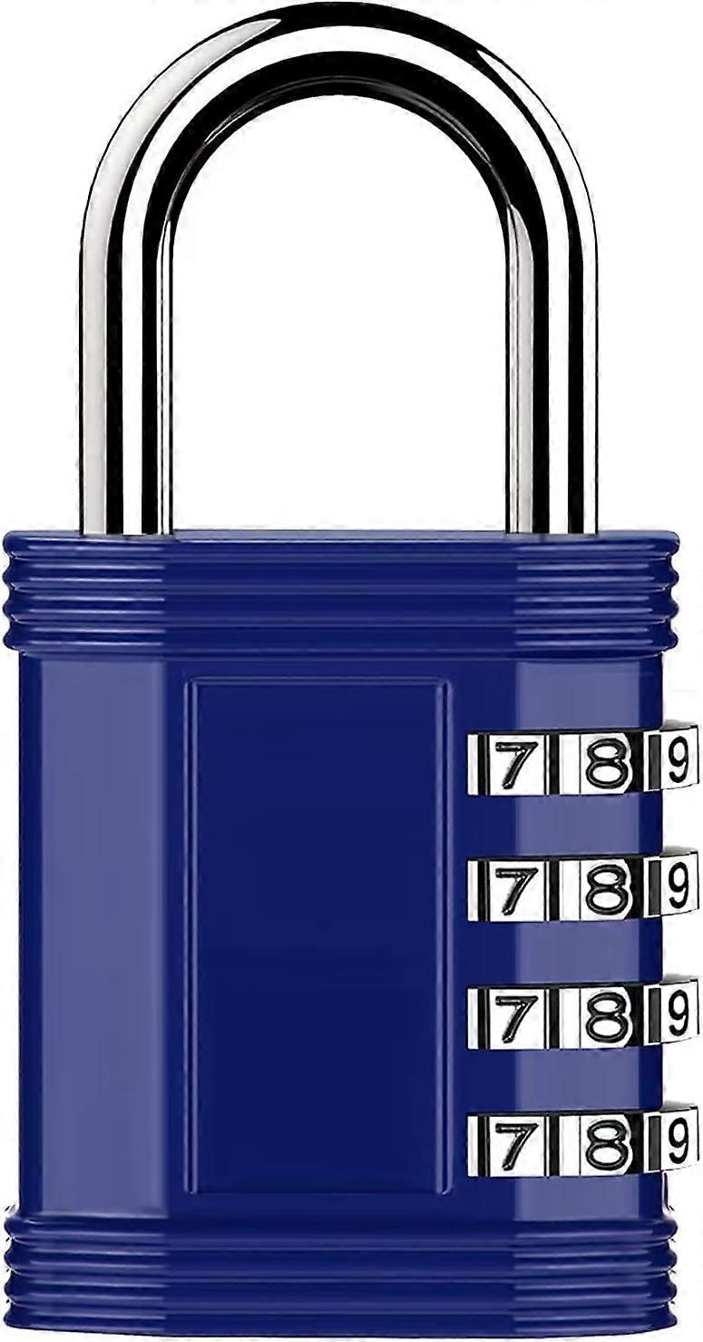 Blue 4 Digit Numeric Code Padlock, Combination Padlock for School