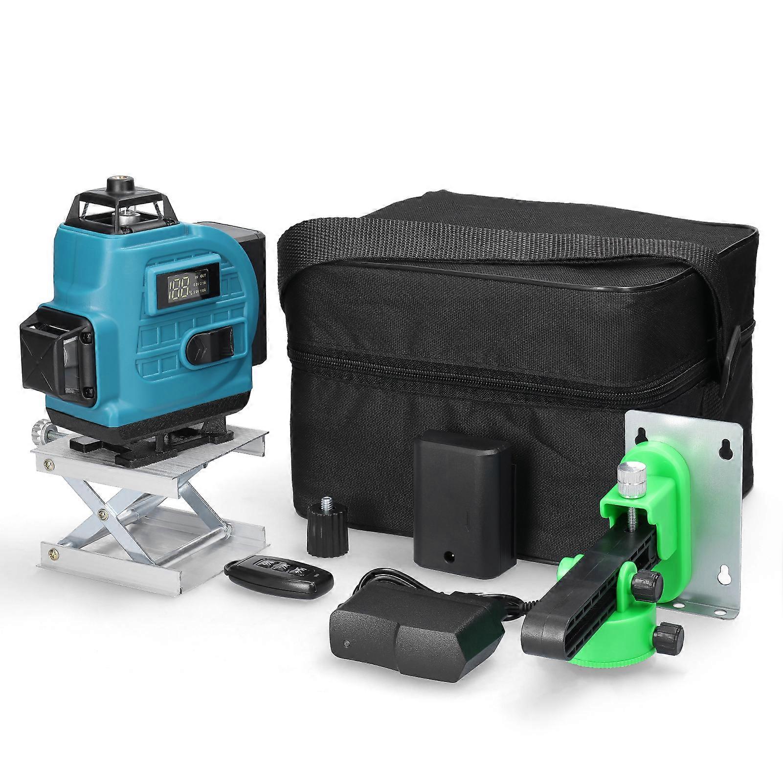 Multifunctional 16 Lines Laser Level 3 Self-leveling Machine Rechargeable Lithium Battery Leveling Tool Improvement Tools