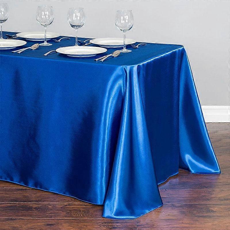 Top Quality Solid Color Satin Tablecloth for Wedding Banquet Table Cover Square Rectangle Table Cloth Home Dining Table Decor