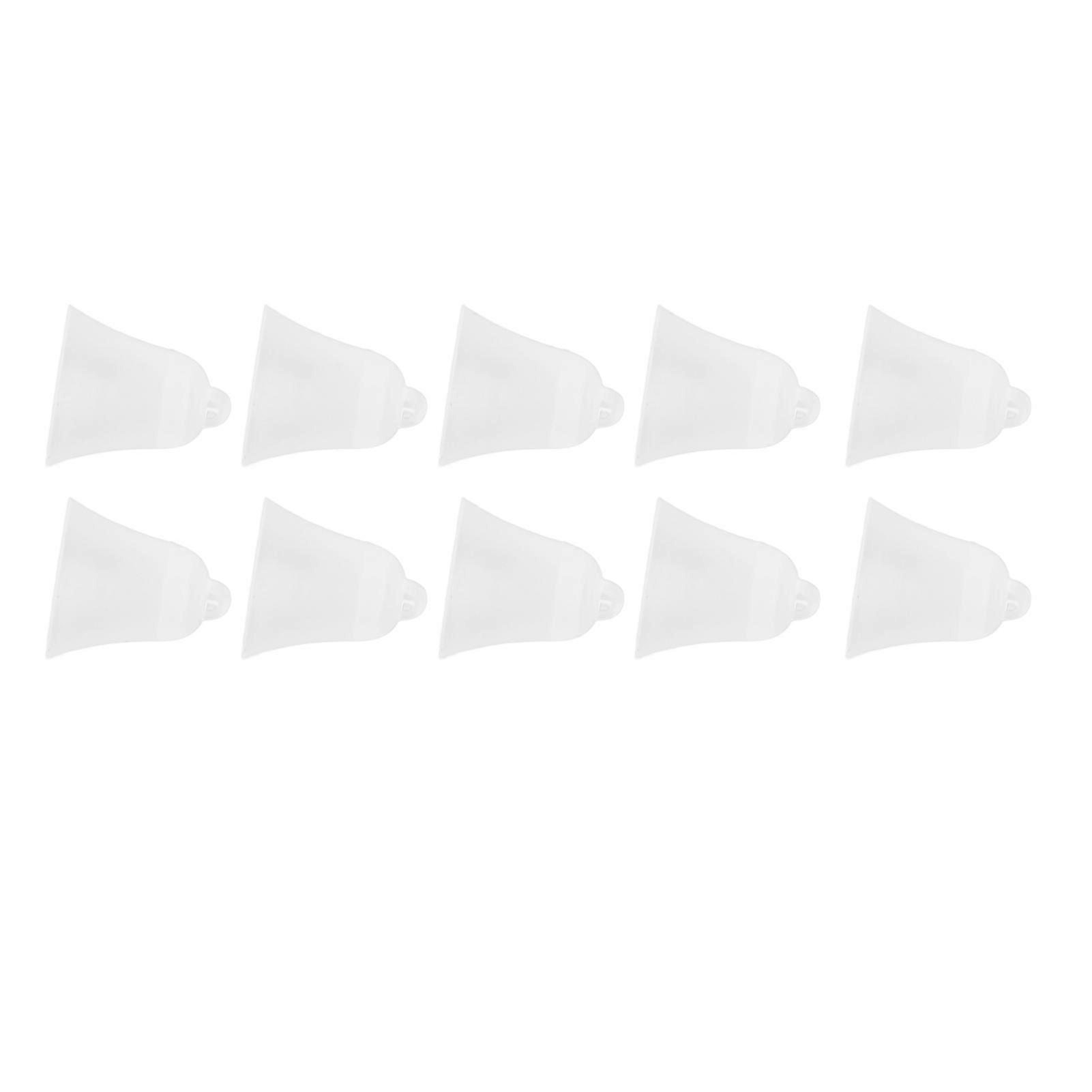 10Pcs 3 Hole White Hearing Amplifier Domes Earbud Tips Soft Static Free Silicone Hearing Amplifier Ear Tips Plugs Small Size