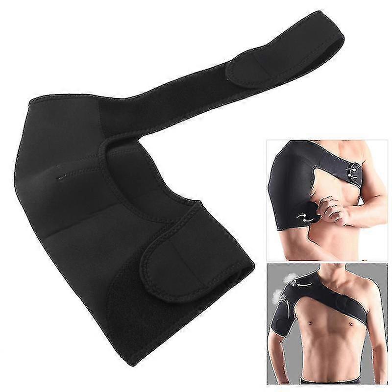 Vorcool Adjustable Shoulder Support Protective Gear Shoulder Pad Belt For Sports - Right Shoulder (black)