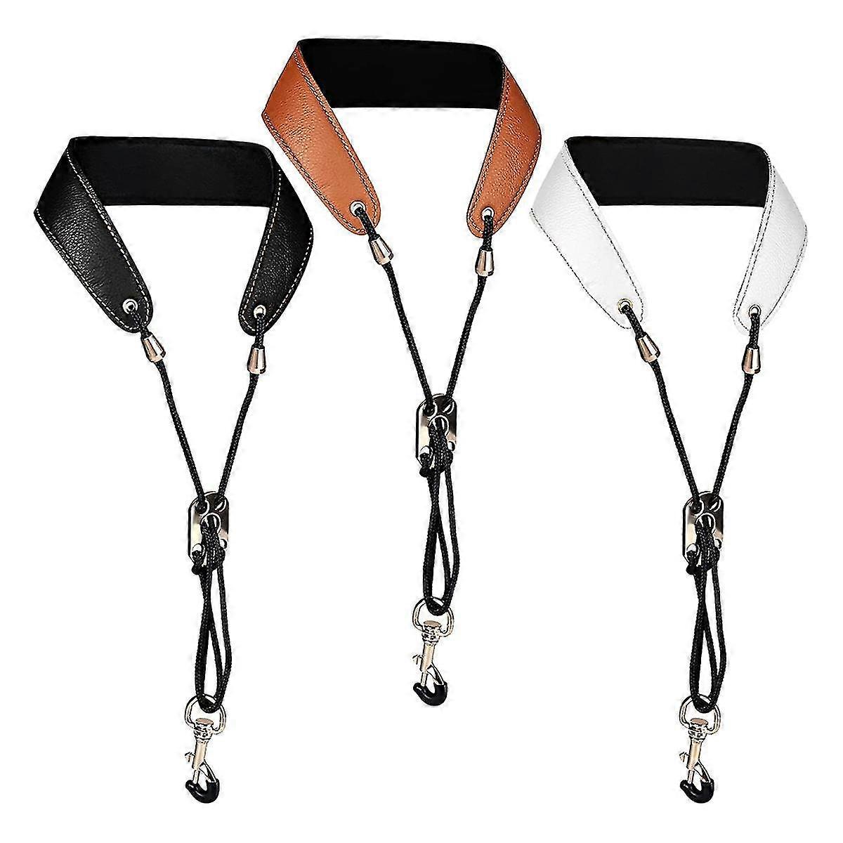 3 Pcs Saxophone Neck Strap Adjustable Length Clarinet Neck Band For /tenor/soprano Saxophone