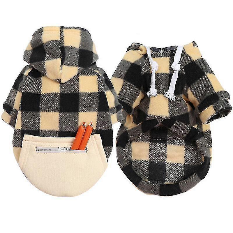 ペットの服と暖かいポケットジッパー犬