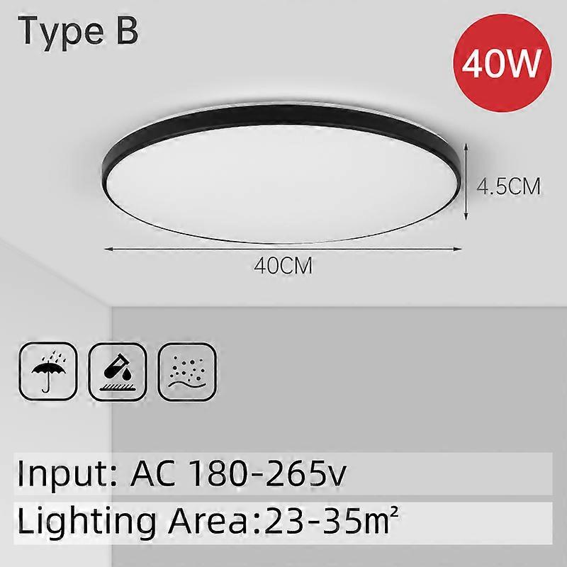 Led taklampa modern takkrona ledpanel smart taklampor armatur för sovrum kök heminredning 3 färg lightig